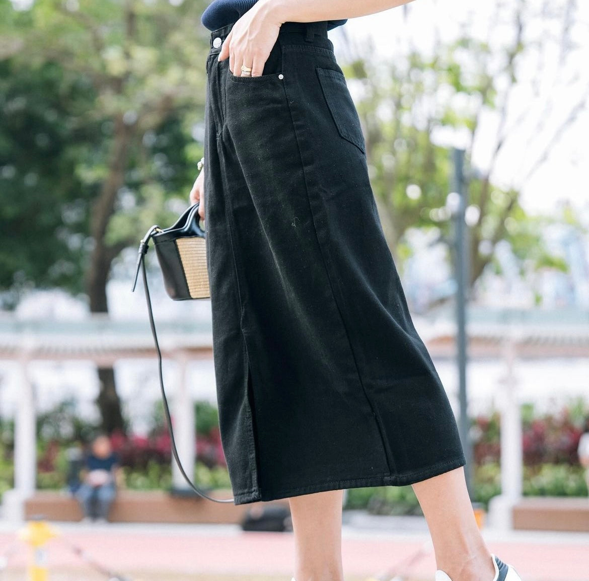 My Sunshine Denim Midi Skirt - S0136