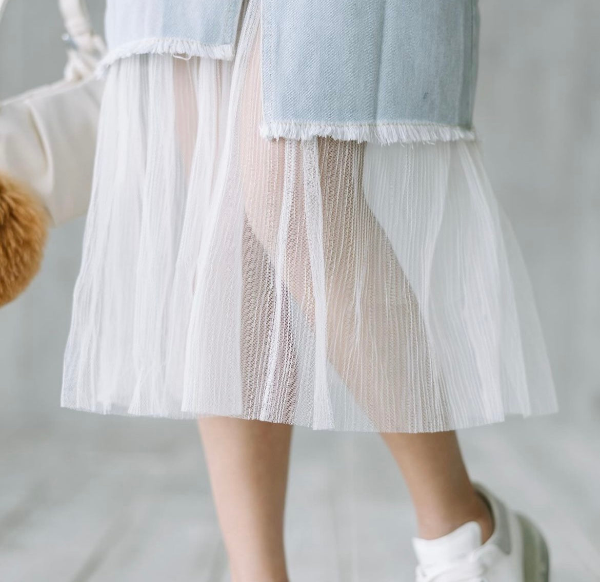 Sasa Savvy Denim Midi Skirt - S0129