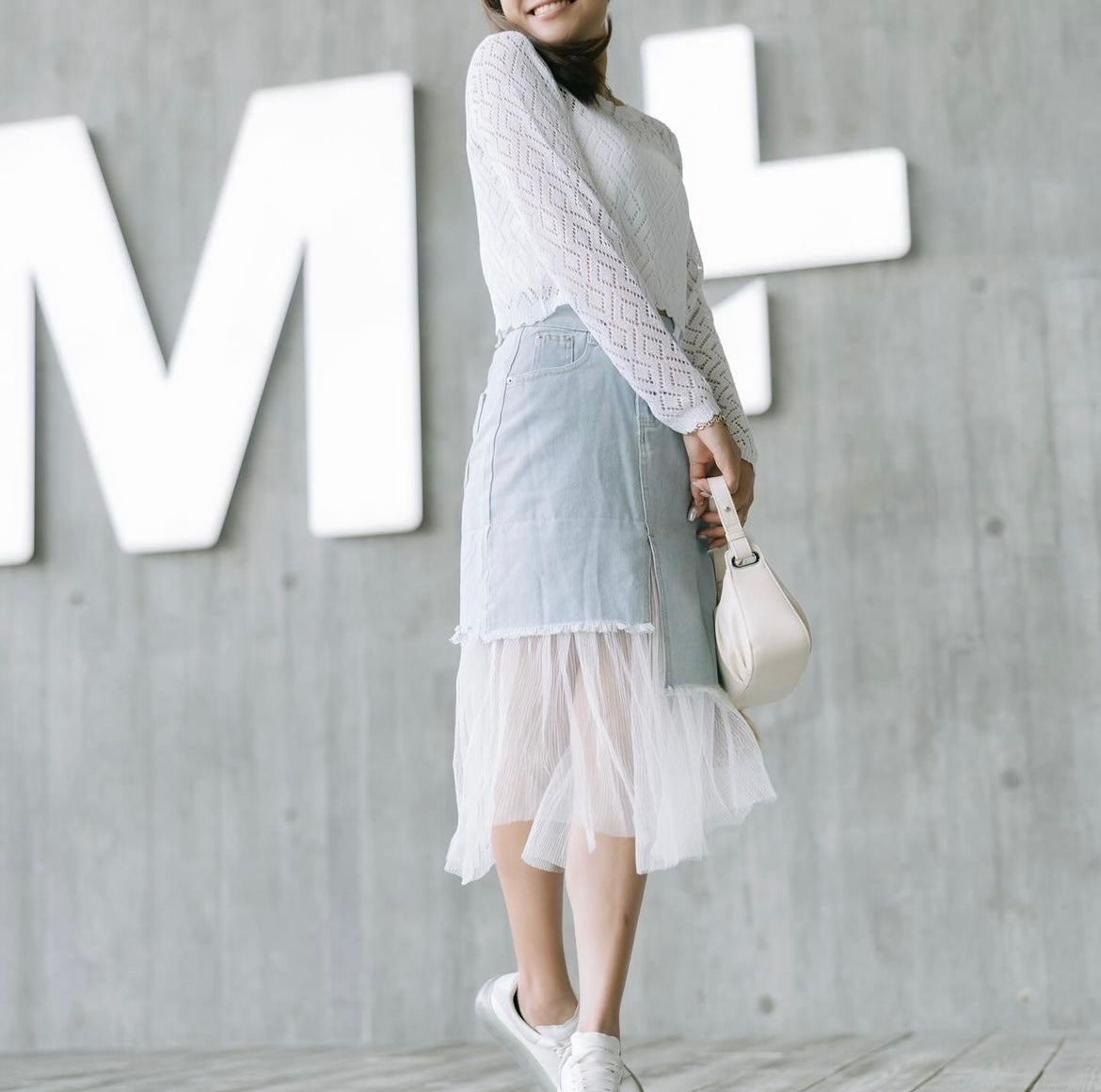 Sasa Savvy Denim Midi Skirt - S0129