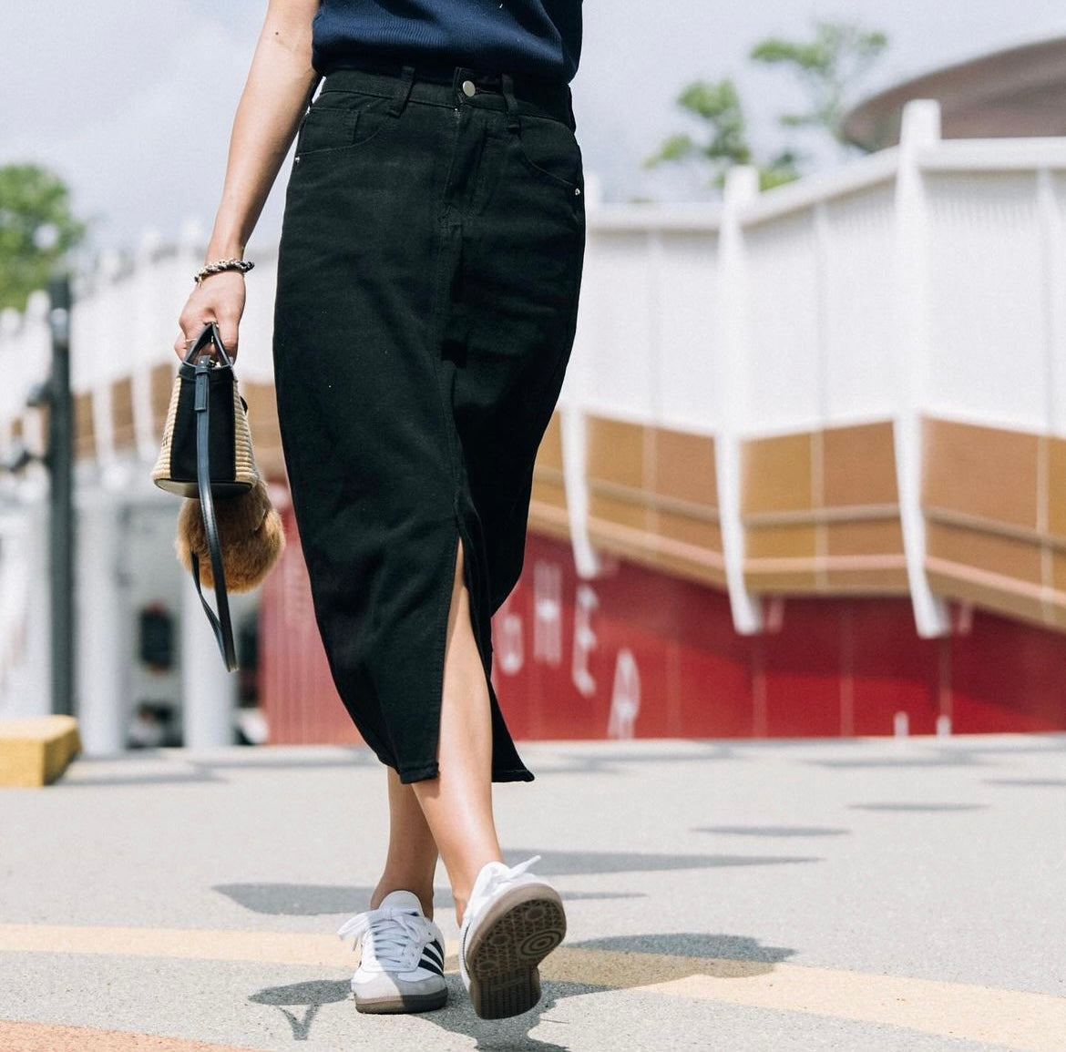 My Sunshine Denim Midi Skirt - S0136