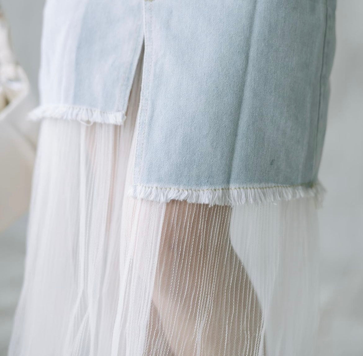 Sasa Savvy Denim Midi Skirt - S0129