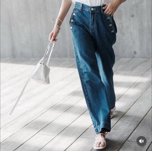 [KR] Magical Unicorn Denim Pants- KRP033