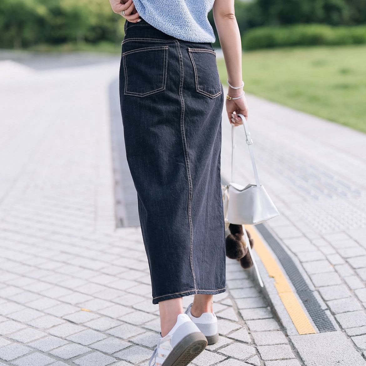 【現貨】[KR] Dear Love Denim Skirt - KRS071