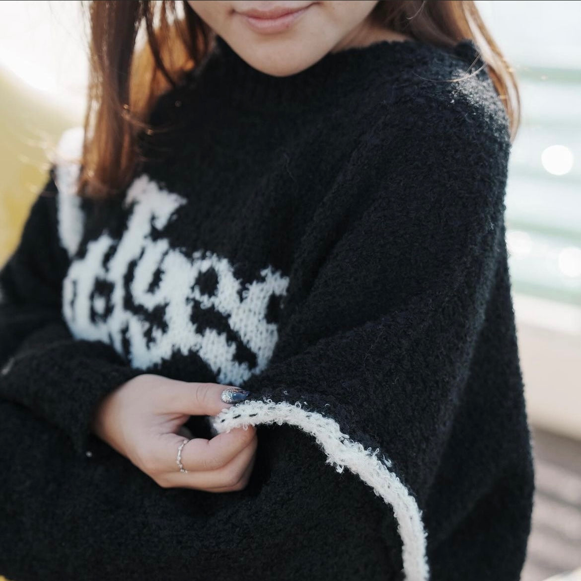 [KR] My Sugar Baby Sweater (Black)- KRO042