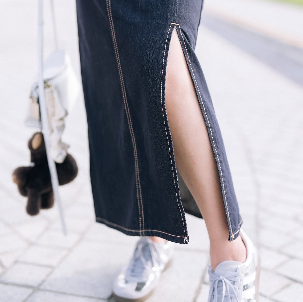 【現貨】[KR] Dear Love Denim Skirt - KRS071