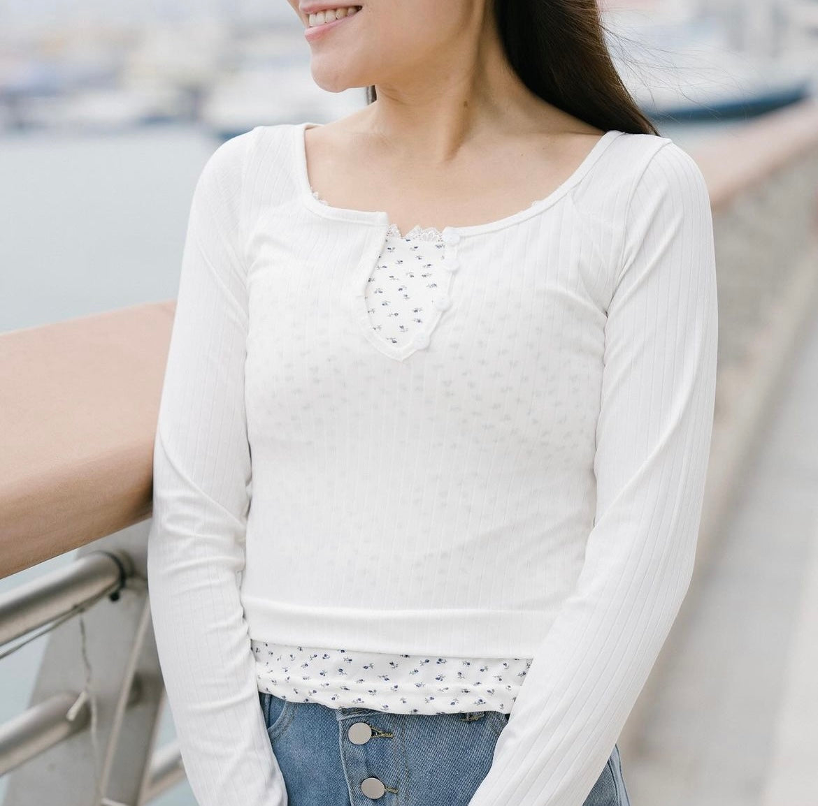 【現貨】[KR] Little Floral World Top — KRT168