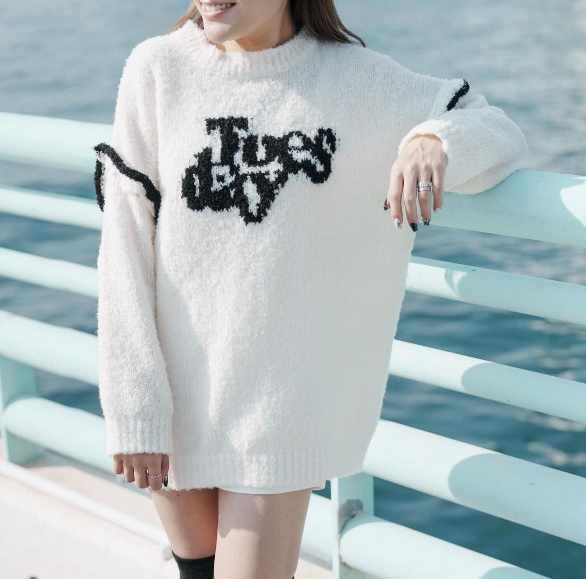 【現貨】[KR] My Sugar Baby Sweater (White)- KRO042