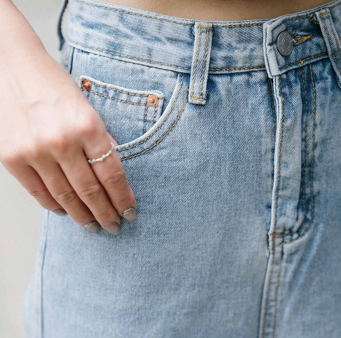 【現貨】Dear Baby Denim Midi Skirt - S0134