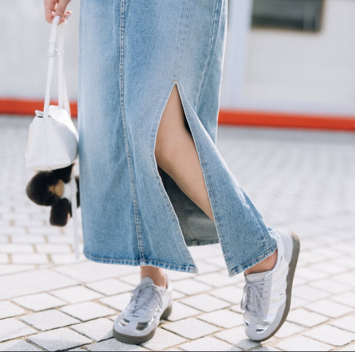 【現貨】[KR] Dear Love Denim Skirt - KRS071