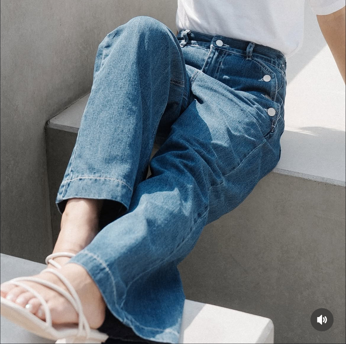 [KR] Magical Unicorn Denim Pants- KRP033