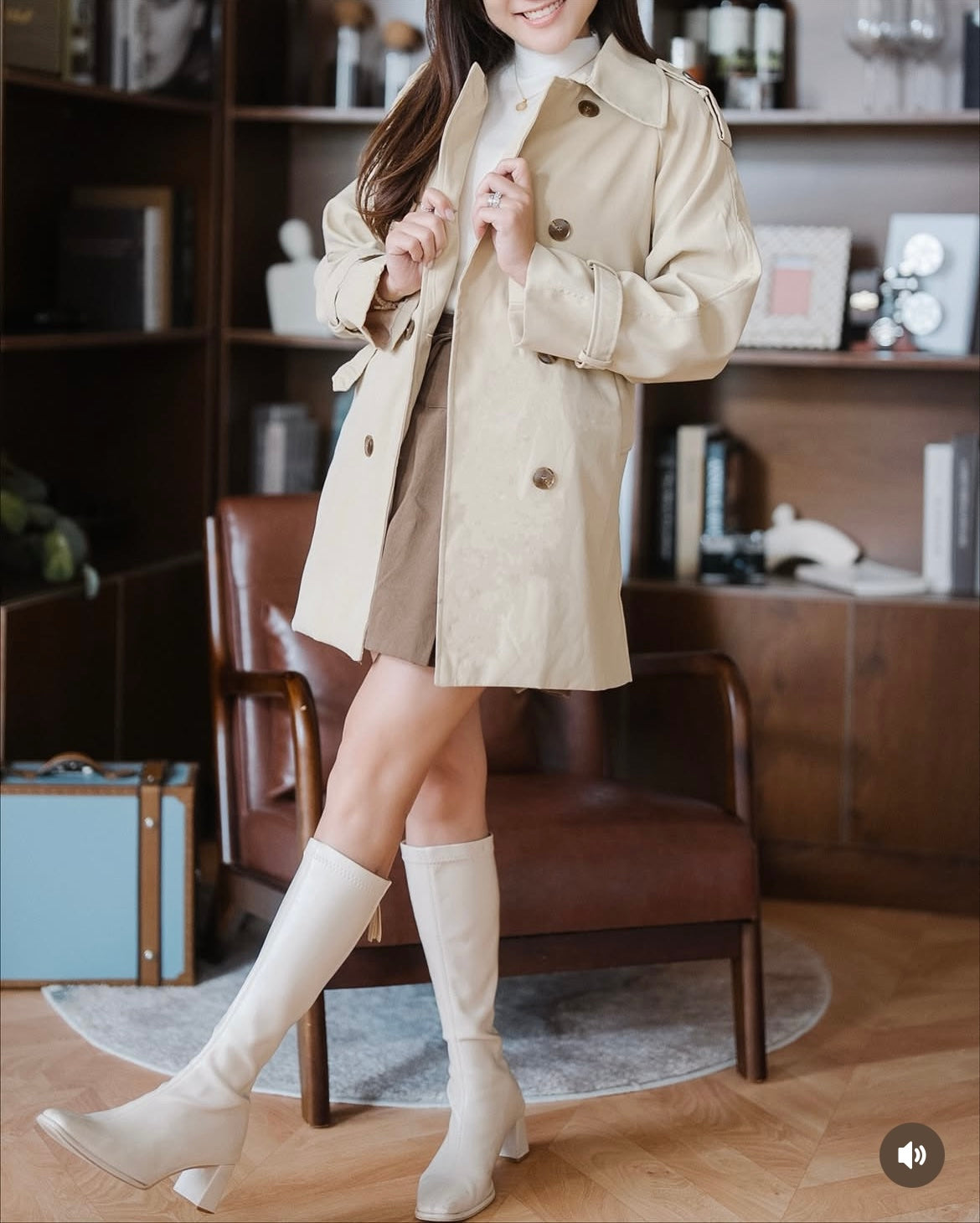 【現貨】[KR] Be Perfect Trench Coat  - KRJ02