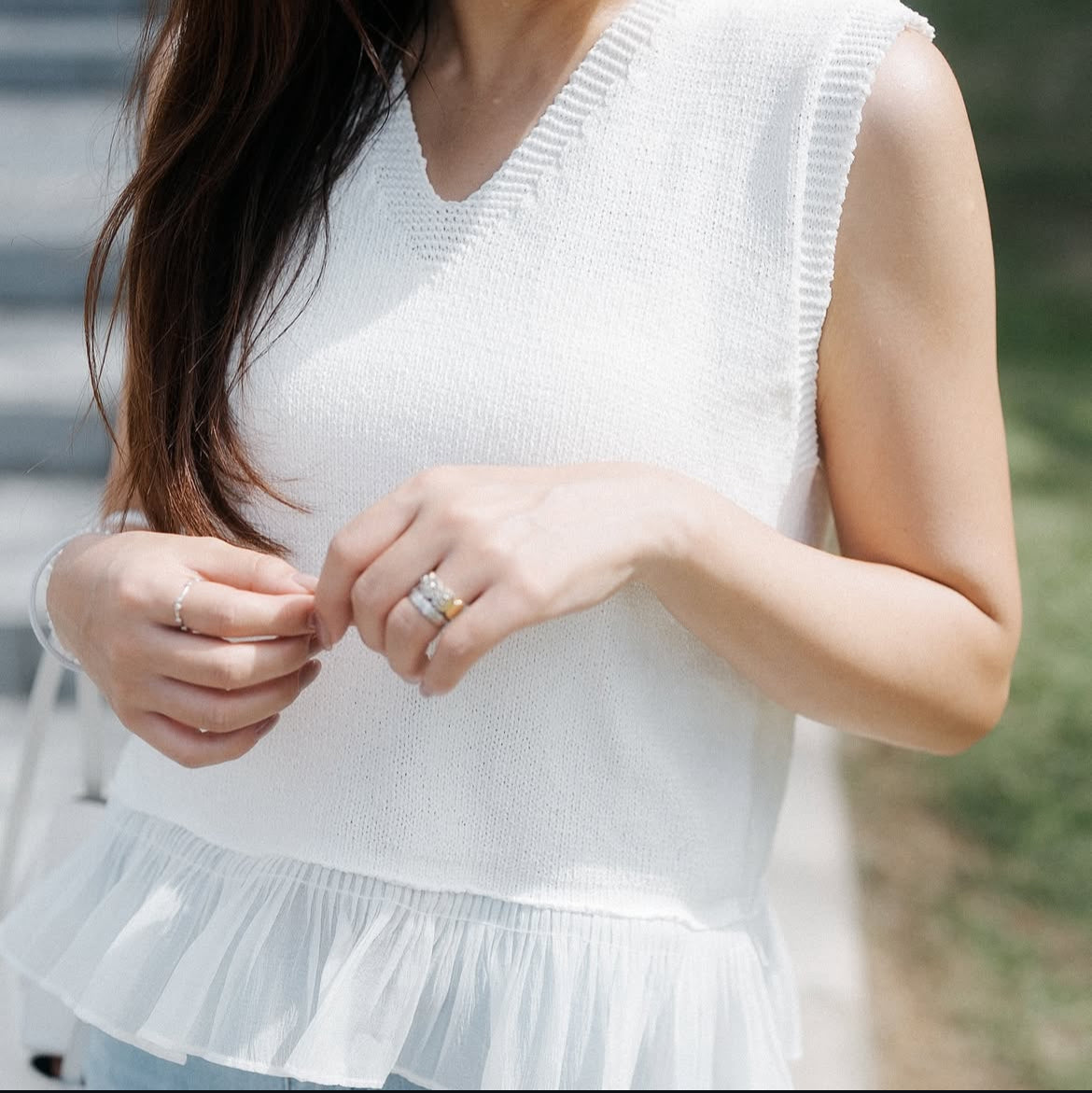 [KR] White Moon Top - KRT305