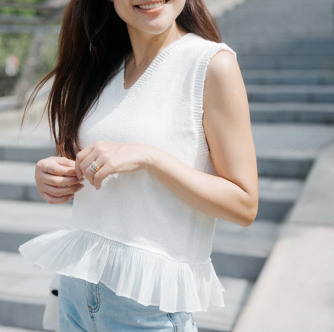 [KR] White Moon Top - KRT305