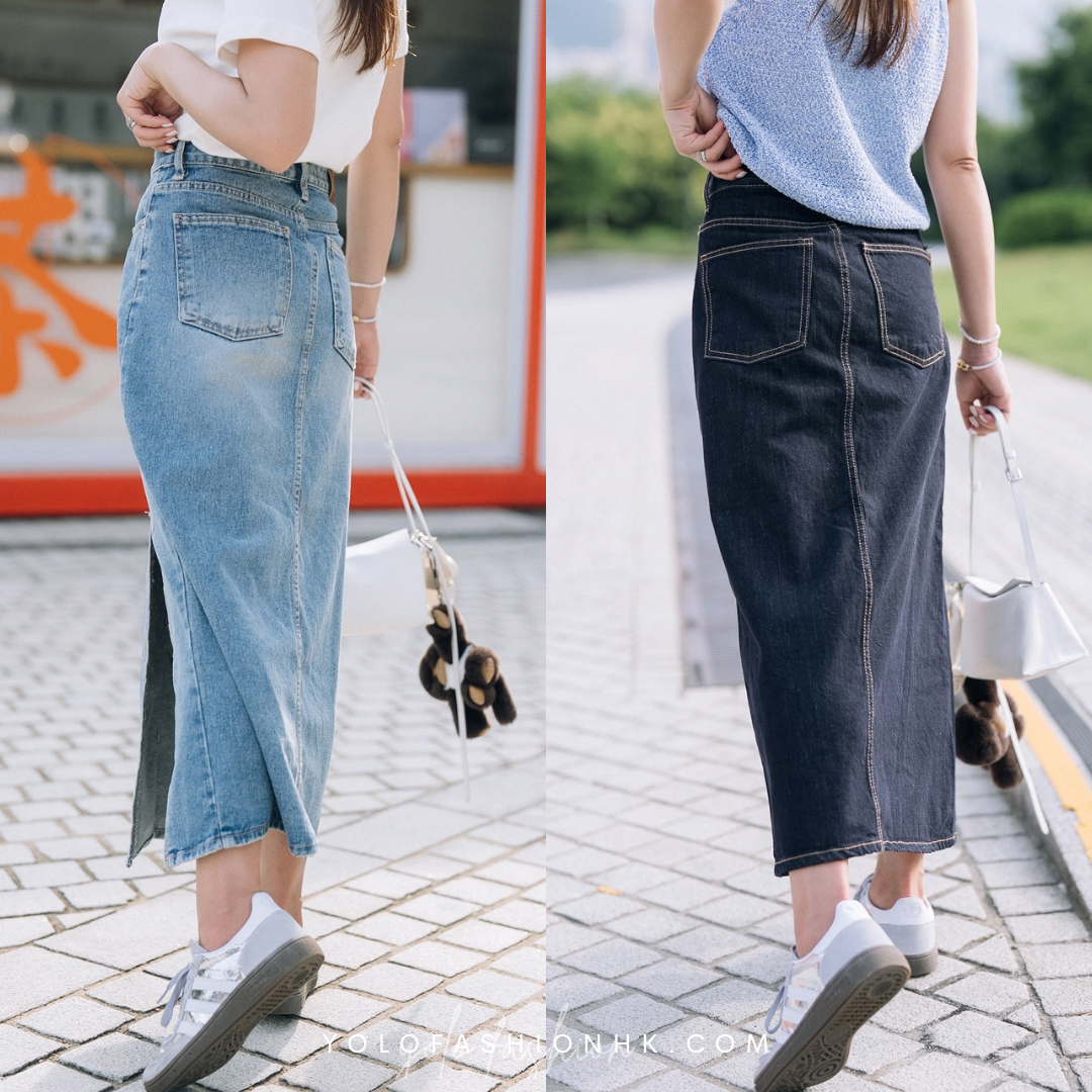 【現貨】[KR] Dear Love Denim Skirt - KRS071