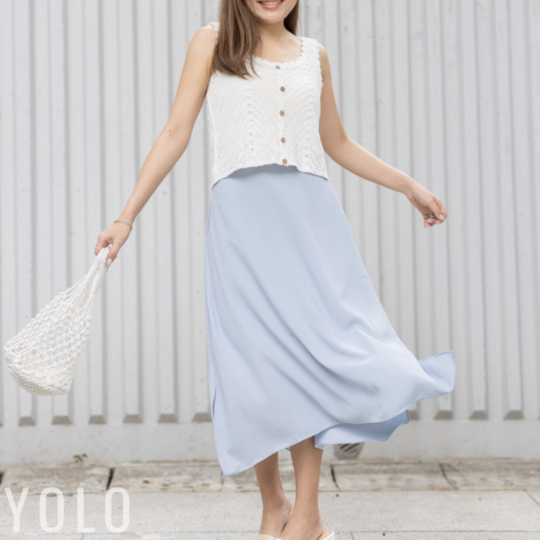 【現貨】 [KR] Forget Me Not Skirt - KRS024